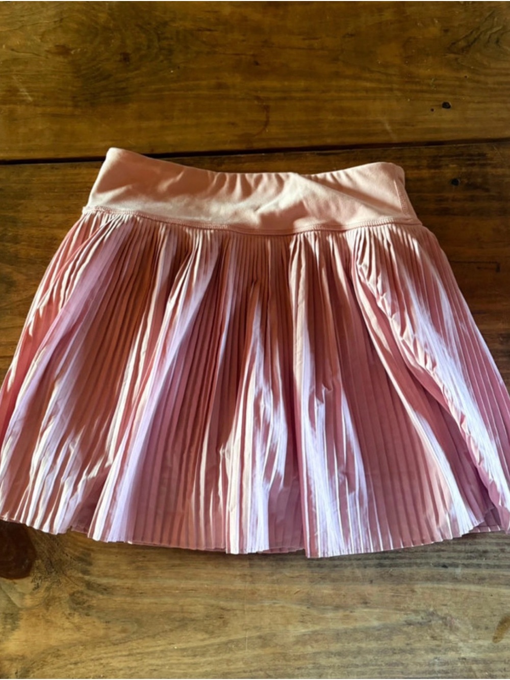 Source Unknown Light Pink Pleated Skater Skirt